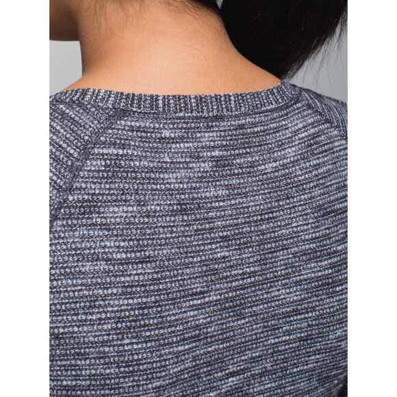 Lululemon Race Your Pace Long Sleeve Running Shirt Women's Size 8 Gray/Black - Picture 5 of 16